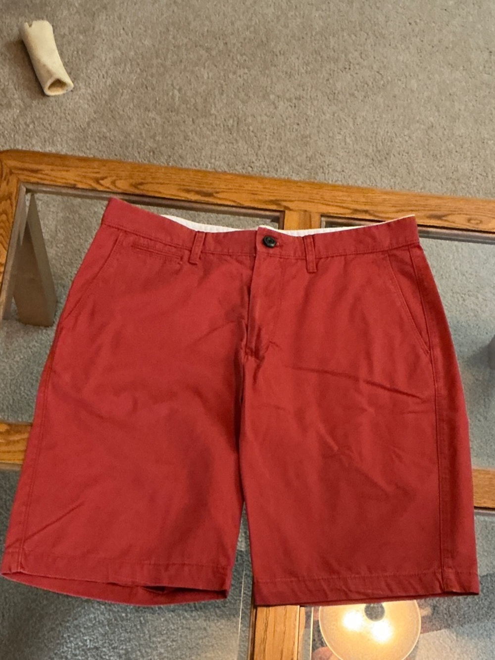 Old Navy rust flat-Front Men's Chino Shorts